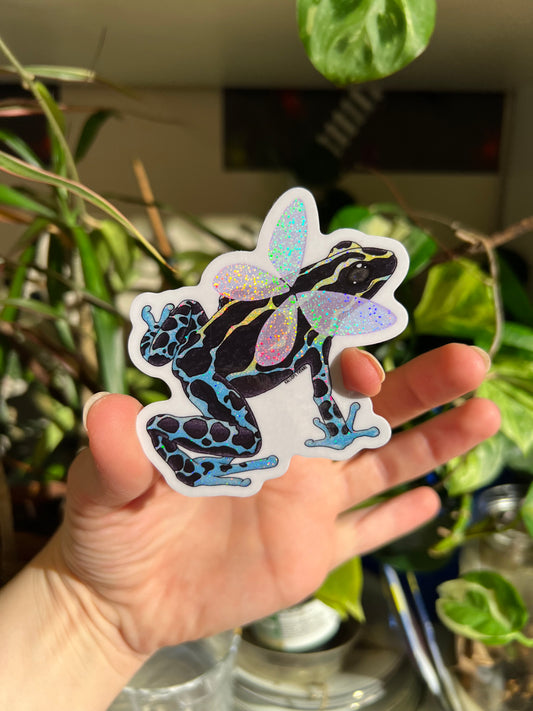 “Poison Dart Fairy” Sparkling Vinyl Sticker