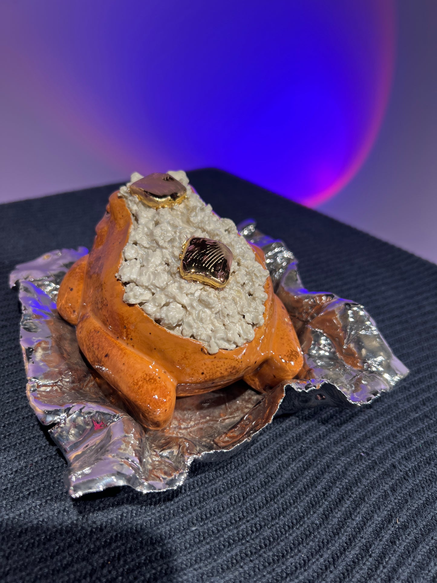 Mashley the Butter Only Potatoad with White Gold Dish