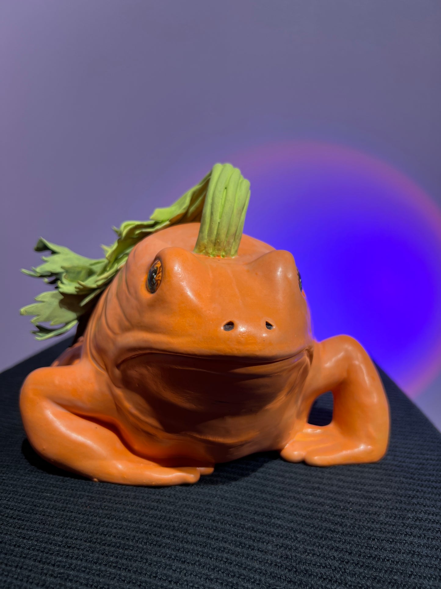 Carlee the Carrot Frog