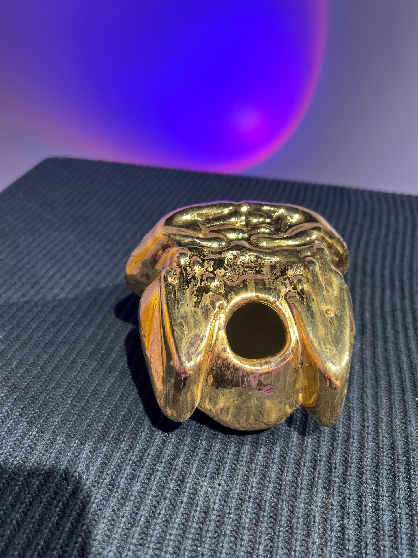 *AUCTION* Daddy, the First Ever Small Frog fired with Real Gold Luster