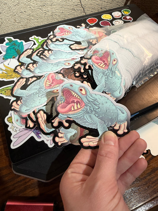 Limited Edition “Yeti Frog” Glossy Vinyl Sticker