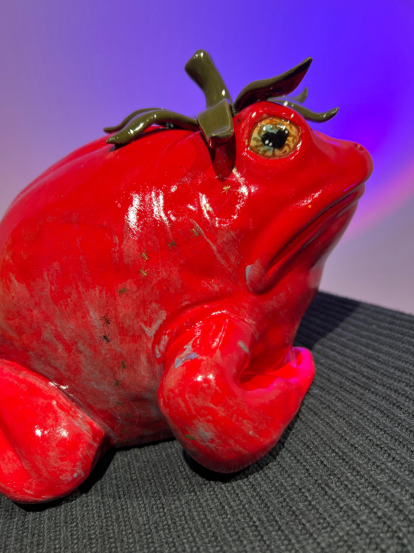 Helen the Heirloom Tomatoad with Real Gold Ants