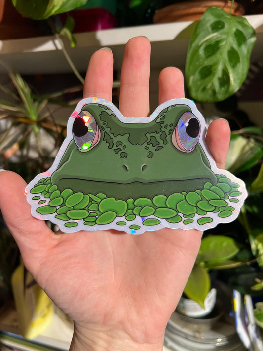 Limited Edition “Big Frog Pond“ Holographic Sticker