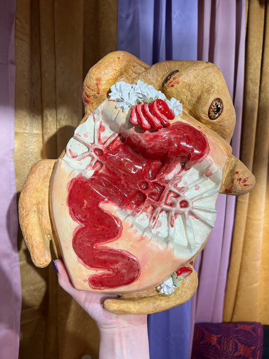 Splattricia the Squished Strawberry Cheesecake Frog