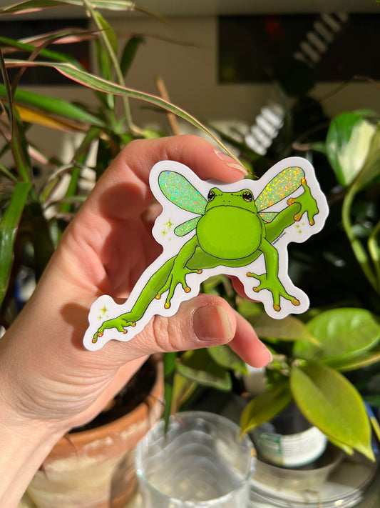Limited Edition “Croaking Fairy” Holographic Sticker