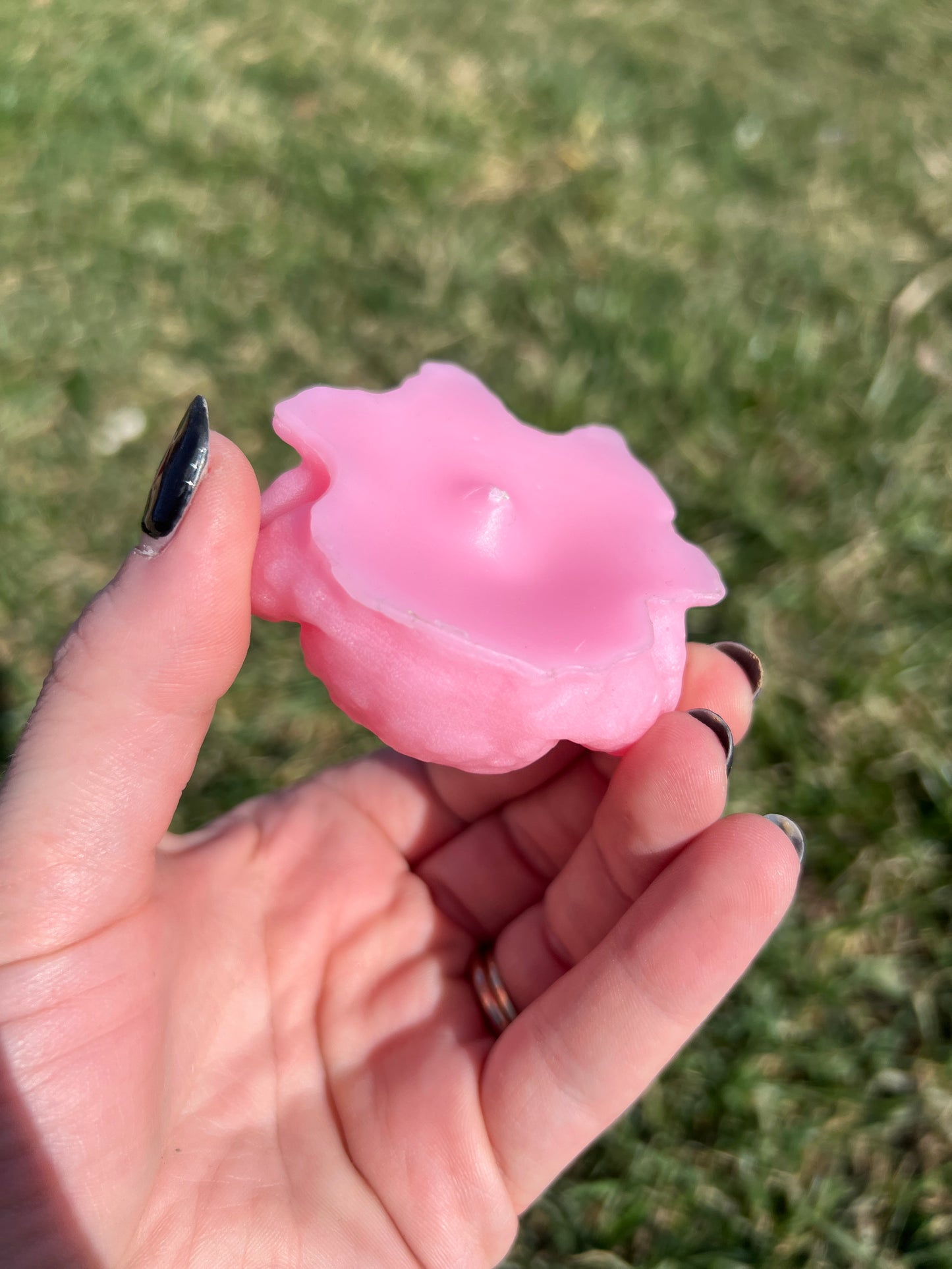 Pink Strawberry Scented Toad Candle