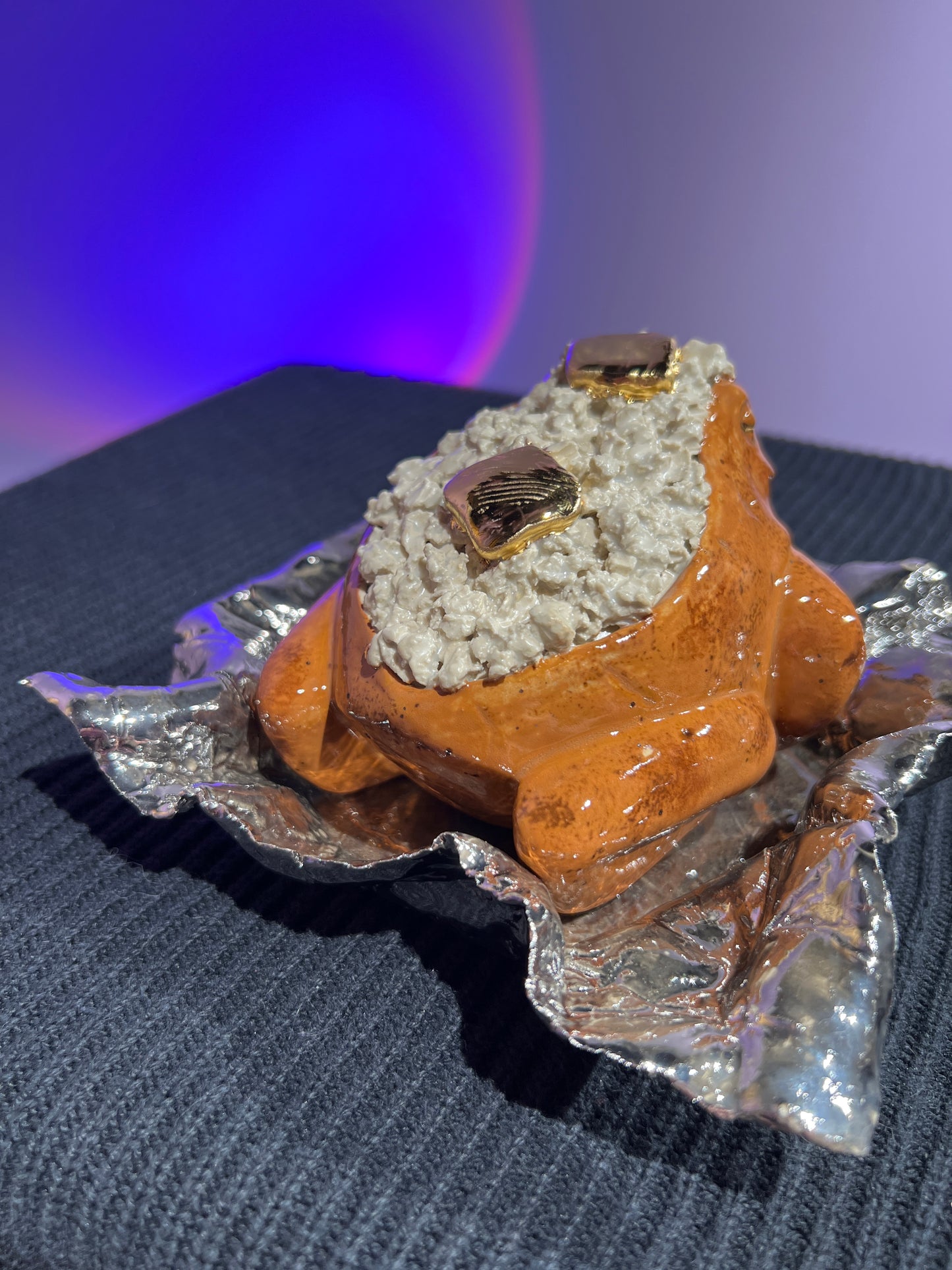 Mashley the Butter Only Potatoad with White Gold Dish